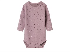 Name It elderberry floral bodysuit
